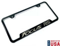 License Plate Frame Black Stainless Replacement for Ford Focus RS (2016–2018)