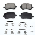 Set of 4 Front Ceramic Brake Pads for Chevy Malibu (2006–2012) HHR (2006–2011) Pontiac G6