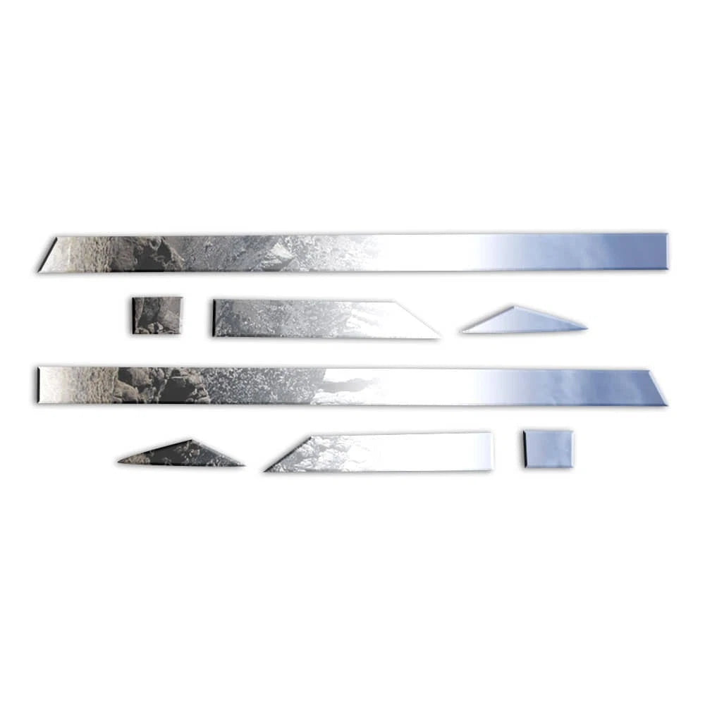 Diamond Grade 8pc 2 1/4" Accent Trim for 14-18 Chevy Silverado Reg Cab 6.8' Bed