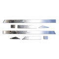 Diamond Grade 8pc 2 1/4" Accent Trim for 14-18 Chevy Silverado Reg Cab 6.8' Bed