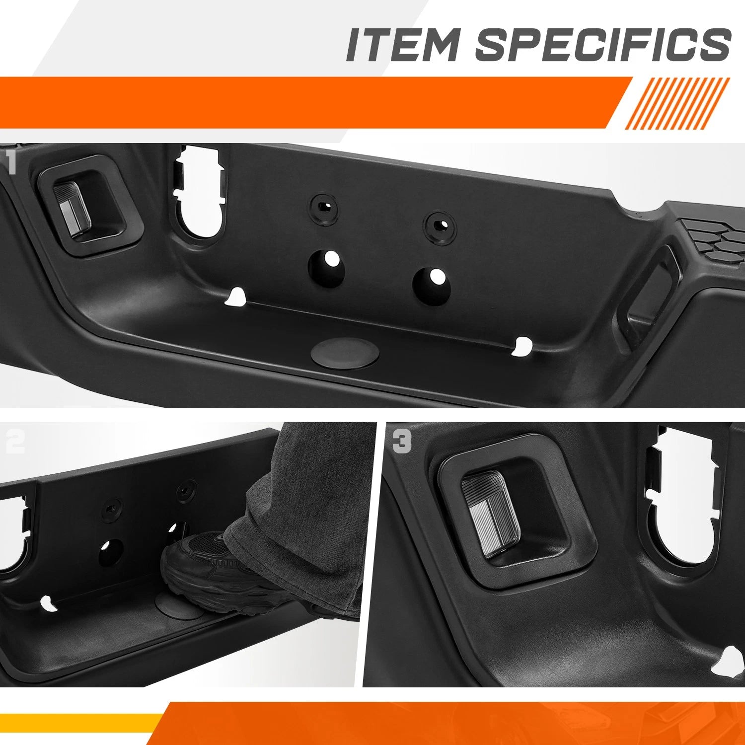 Rear Bumper Assembly for Dodge Ram 1500-3500 (2009–2024)