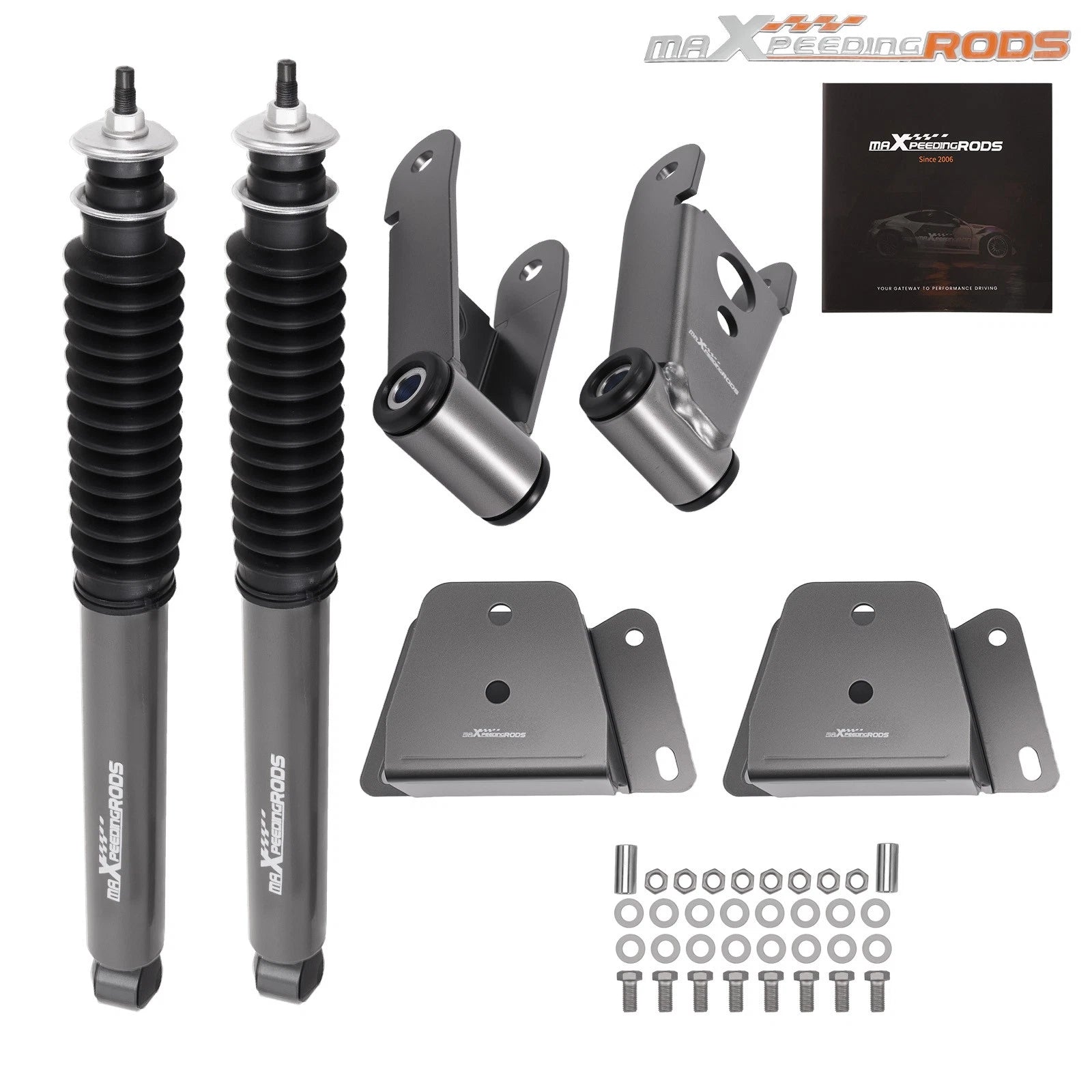 4" Rear Suspension Drop Kit for Ford F100 Ranger 2WD (1973–1979) w/Shocks