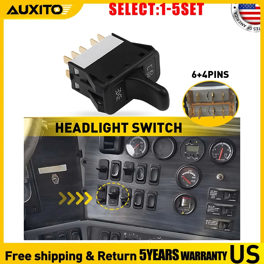 Headlight Switch 10 Pin for Freightliner Columbia (2001–2011) A0630769010
