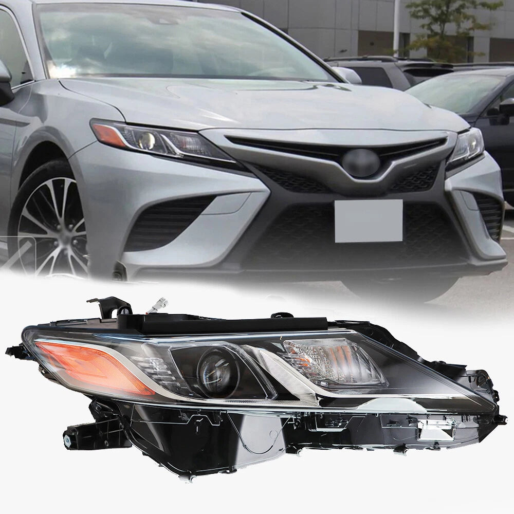 Right Passenger Headlight Lamp for Toyota Camry (2018–2019) Clear Lens