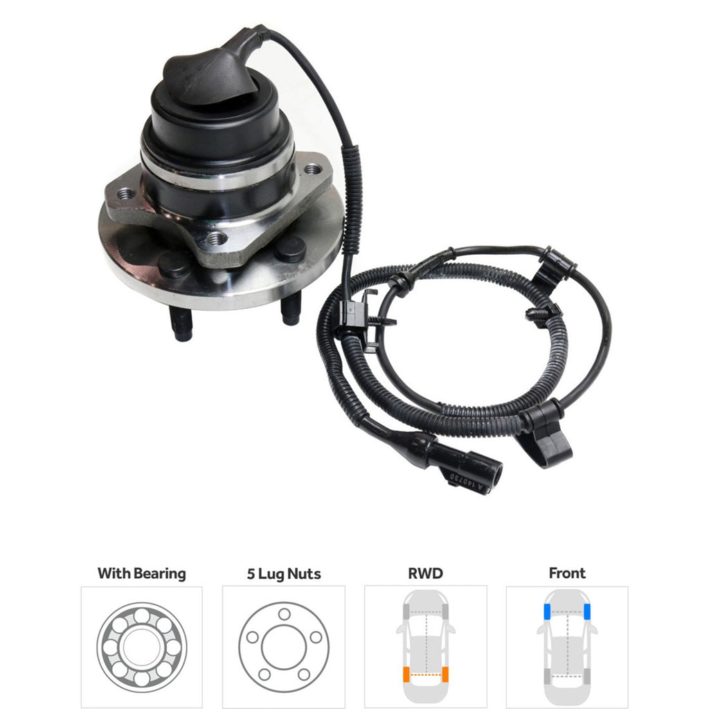 Set of 2 Wheel Hubs for Mercury Grand Marquis (2005–2011) 5 Lug