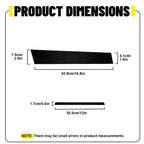 Set of 6 Black Pillar Posts for Acura TL (2004–2008)