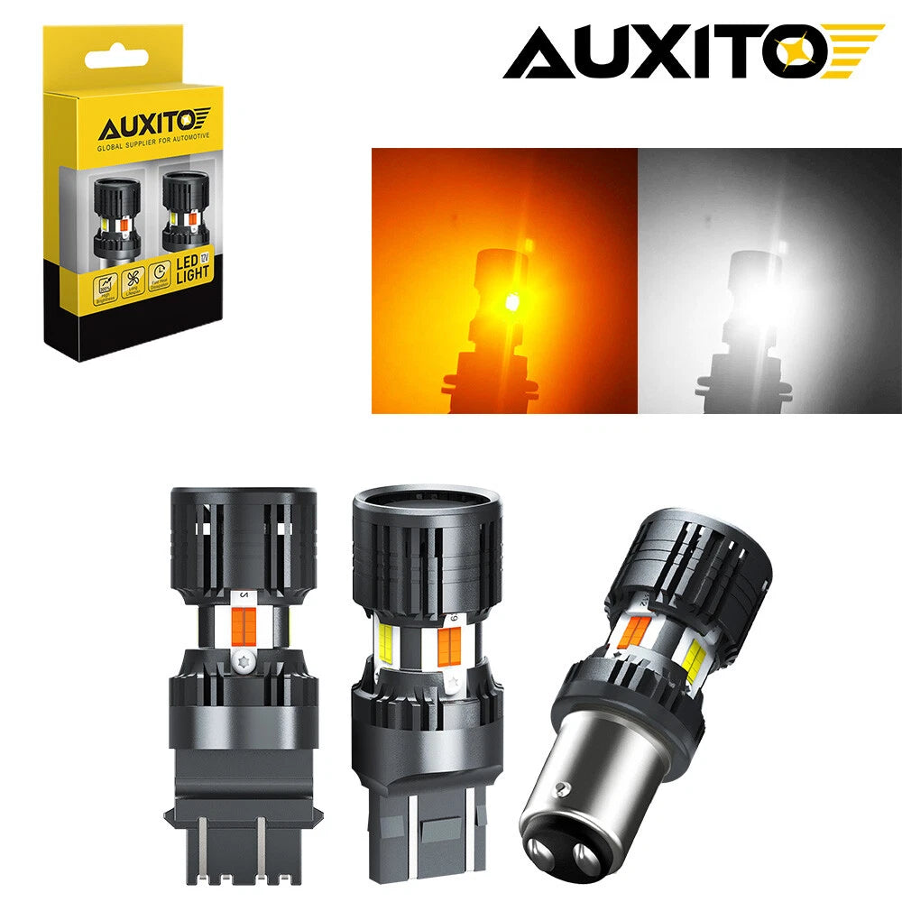 AUXITO 1157 2357 Switchback LED Turn Signal Light Bulbs for