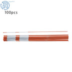 Set of 100 Reflective Snow Stakes for Driveway Markers (6 FT)