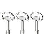 3PCS Aluminum Triangle Keys for Residential Valve Faucet Fire Hydrant