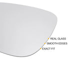 Left Side Heated White Mirror Glass for Mazda CX-5 (2017–2023)