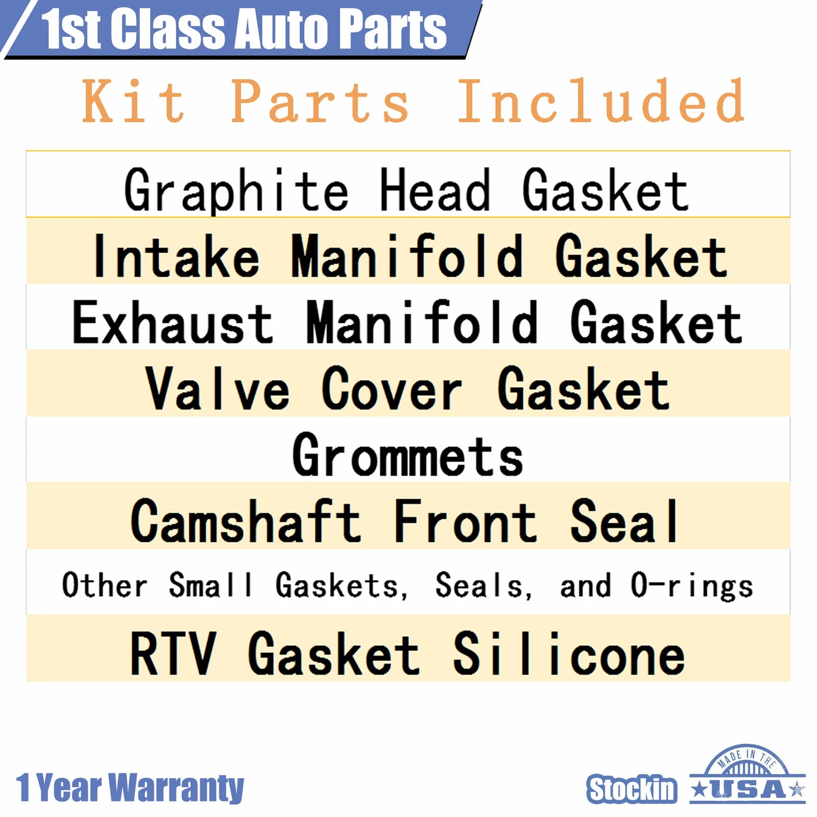 Cylinder Head Gasket Set for Toyota Pickup 4Runner (1985–1995)