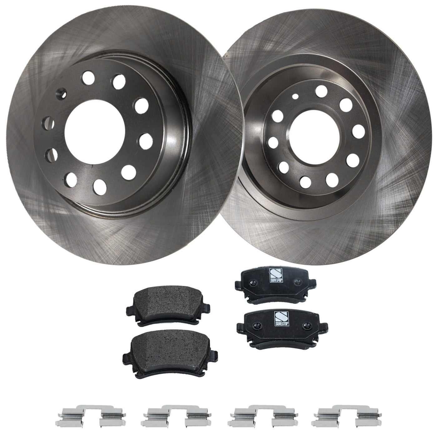 Brake Disc Rotors and Pads Kit for VW Volkswagen Tiguan GTI Jetta Eos