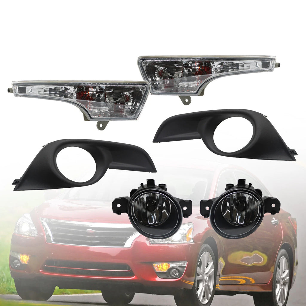 Pair Fog Light & Corner Turn Signal Lamp for Nissan Altima (2013–2015)