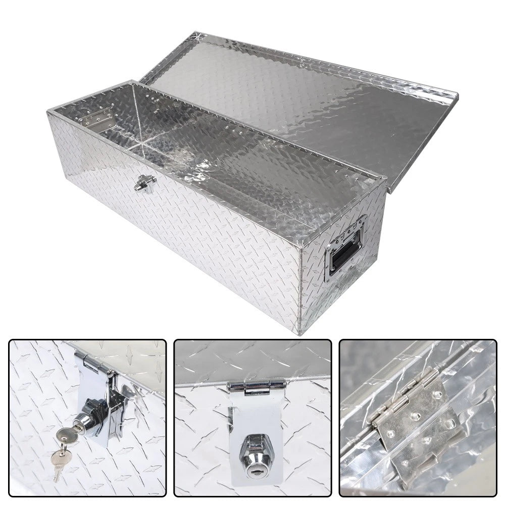 Aluminum Tool Box for Pickup Truck Bed (39"X13"X10")