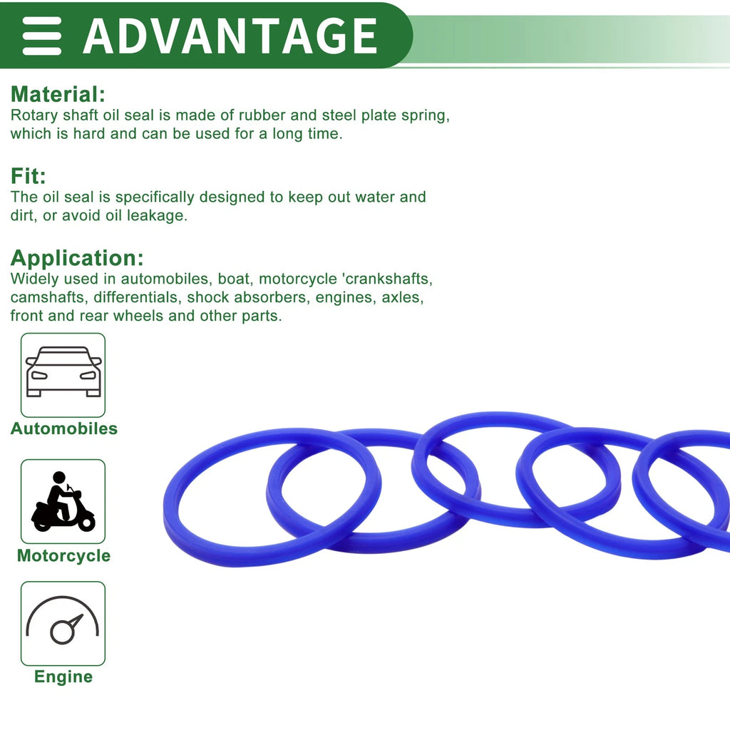 Set of 5 Oil Seal Rotary Shaft Seal 71x80x6mm for Various Models 