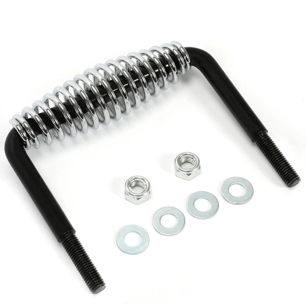 Spring Handle with Mounting Bracket for BBQ Grill (5")