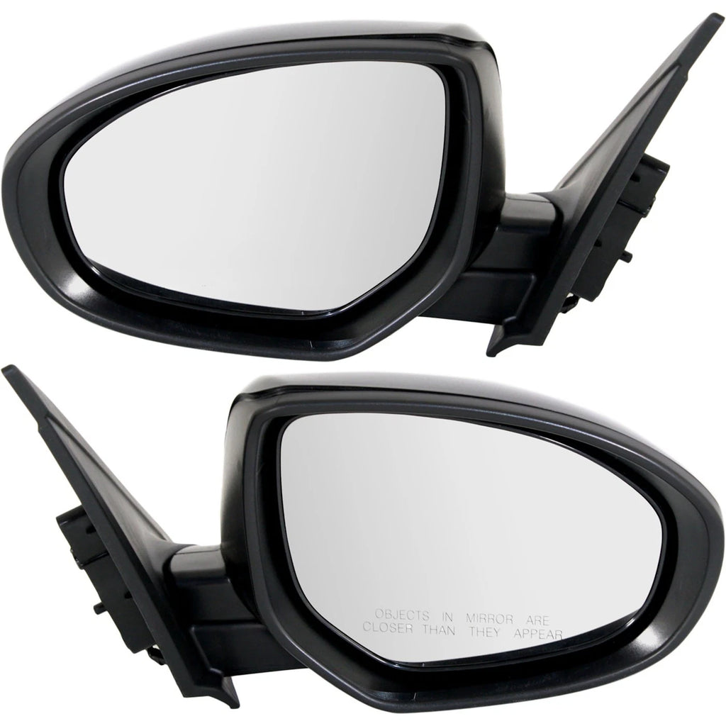 Set of 2 Power Mirrors for Mazda 3 (2010–2013) Manual Folding Paintable