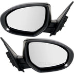 Set of 2 Power Mirrors for Mazda 3 (2010–2013) Manual Folding Paintable