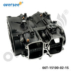 Crankcase Assembly for Yamaha Outboard E40X 40HP (2T) (66T-15100-02-1S)