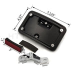 Laydown Curved License Plate Bracket for Harley Softail FLSTSC/FLSTN (2000–2017)