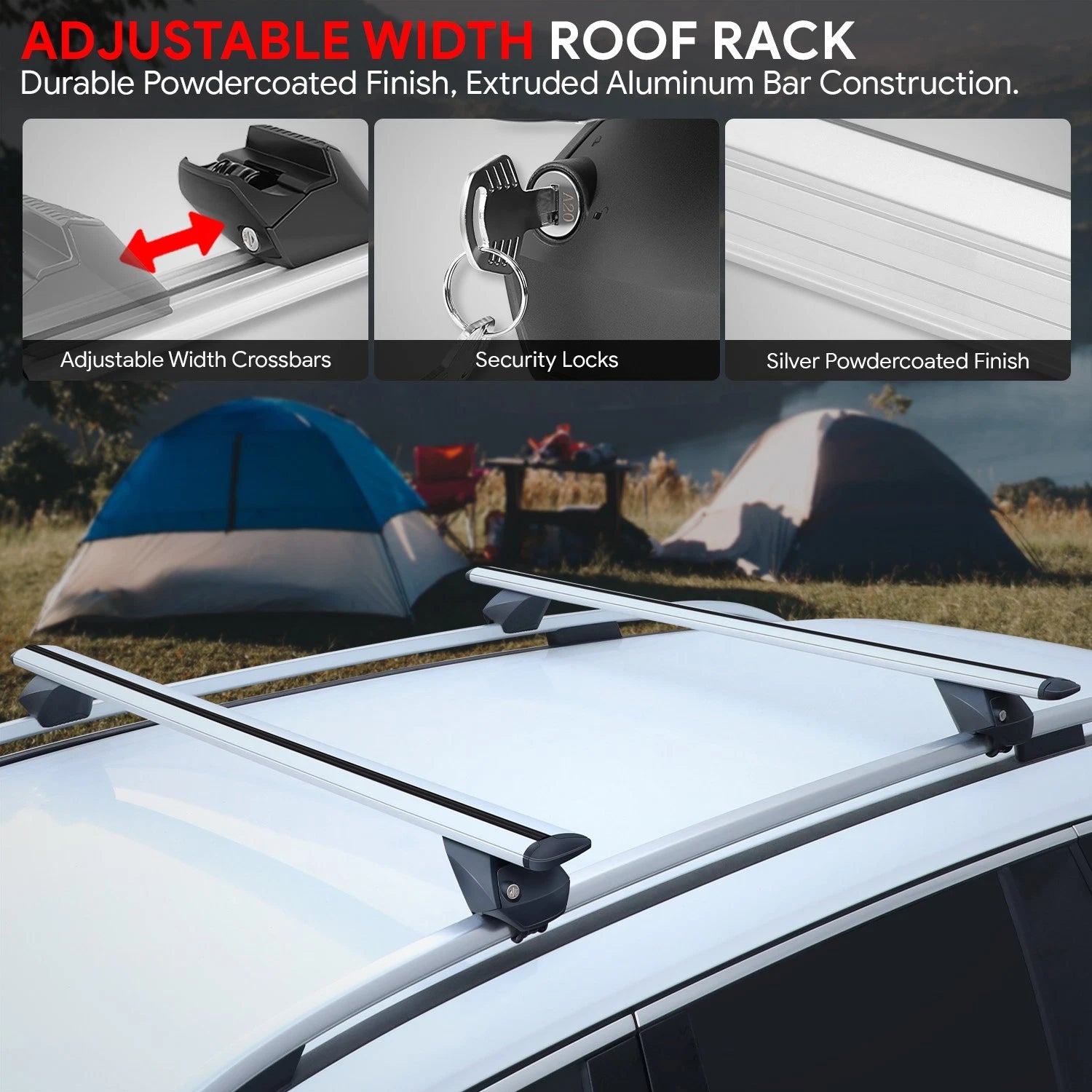 Adjustable Roof Rack Cargo Carrier for J2 (32" - 48.5")
