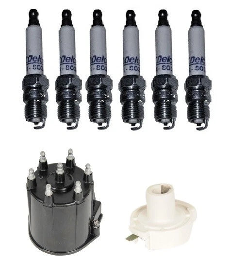 Distributor Rotor Cap & Spark Plugs .045" Kit for Oldsmobile GMC Chevy