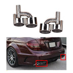 Exhaust Muffler Pipe Tips for Mercedes Benz C-Class W204 (2008–2015)