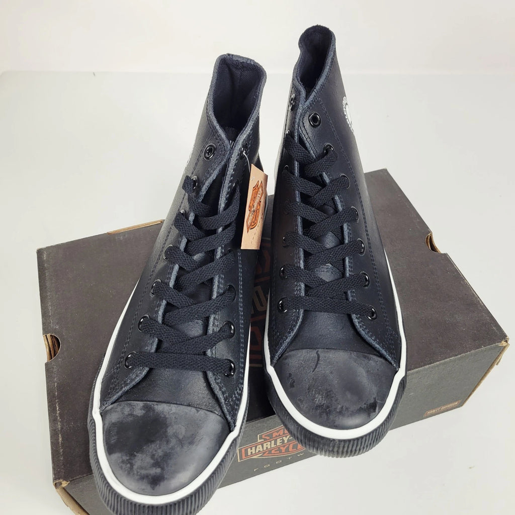 Harley-Davidson Baxter Black Willie-G Hi-Cut Sneakers Size 9.5
