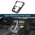 ABS Gear Shift Knob Cover Sticker for Honda CR-V (2023–2024) Carbon Fiber Black