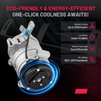 A/C Compressor w/ Clutch for GMC Yukon XL 1500 (2001–2002, 2009) CO 21671C