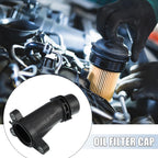 Black Oil Filter Cap Cover 11118511205 for BMW 530i X1 X2 X3 530e 220i 230i 520i (2017–2023)