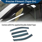 Set of 4 Car Window Deflectors for Ford Escape (2013–2019) Vent Visors