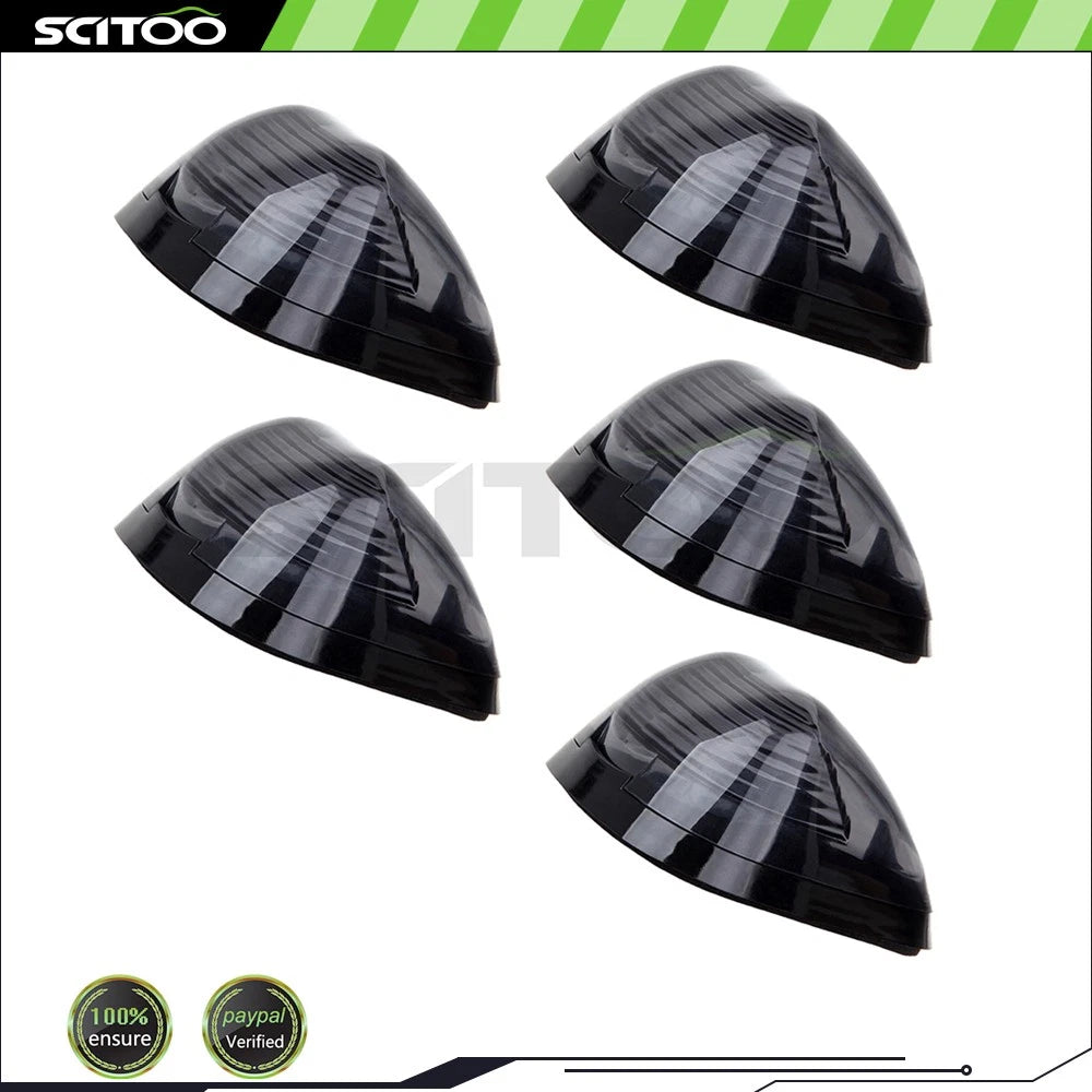 5X Smoke Lens Roof Running Cab Marker Light T10 w/ Base for Ford