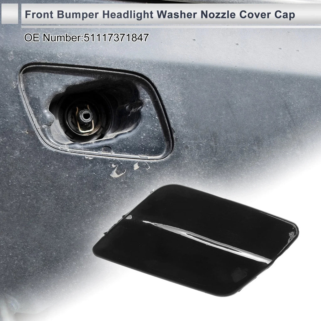 Front Left Washer Nozzle Cover Cap for BMW 335i GT xDrive Black