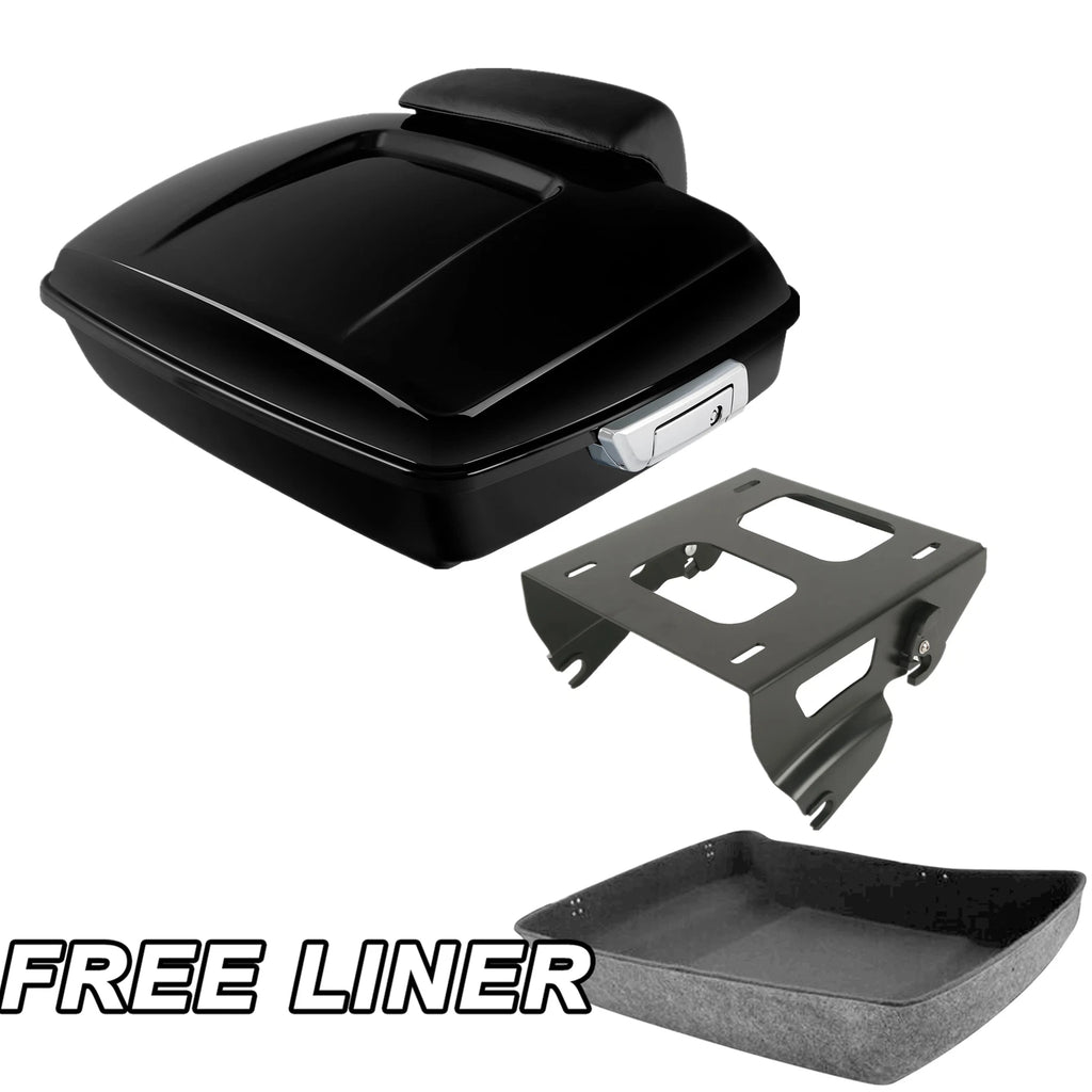 Chopped Trunk Pad Solo Mount Rack for Harley Touring Electra Glide (2014–2026)