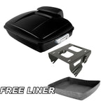 Chopped Trunk Pad Solo Mount Rack for Harley Touring Electra Glide (2014–2026)