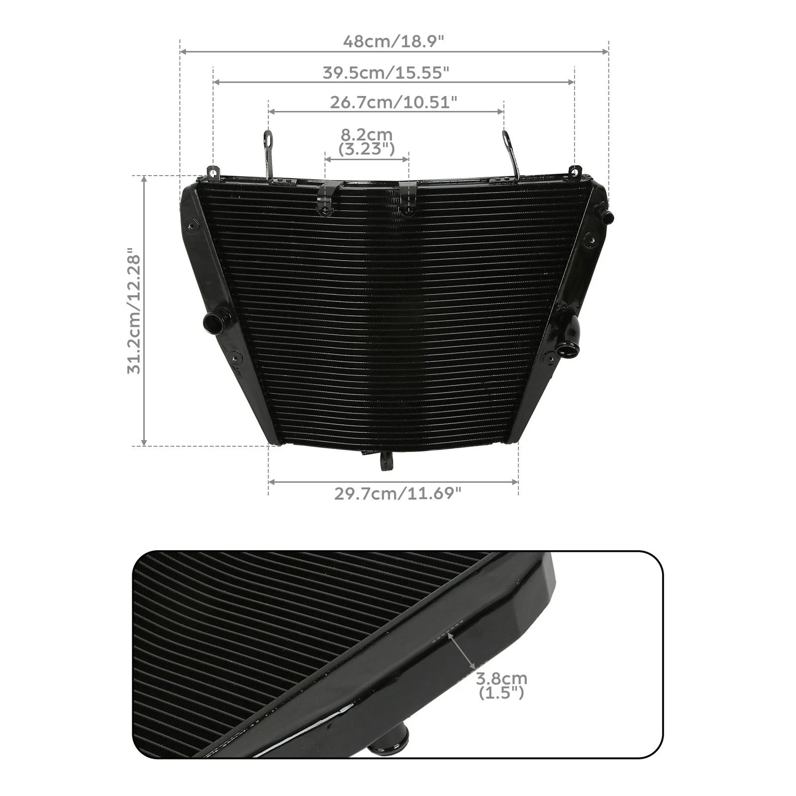 Radiator Cooler for Honda CBR1000RR (2008–2011)