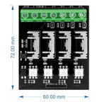 4-Channel AC Dimmer Board for Heaters Motors Pumps (3.3V 5V Logic Level)