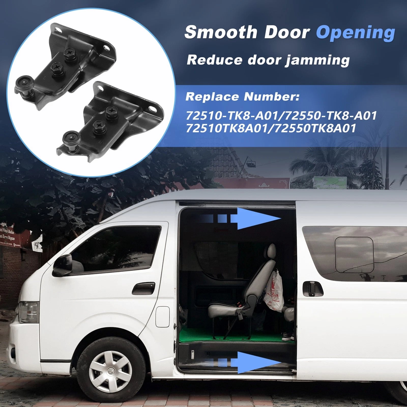 Sliding Door Roller Top Bracket 72510-TK8-A01 for Honda Odyssey (2011–2017)