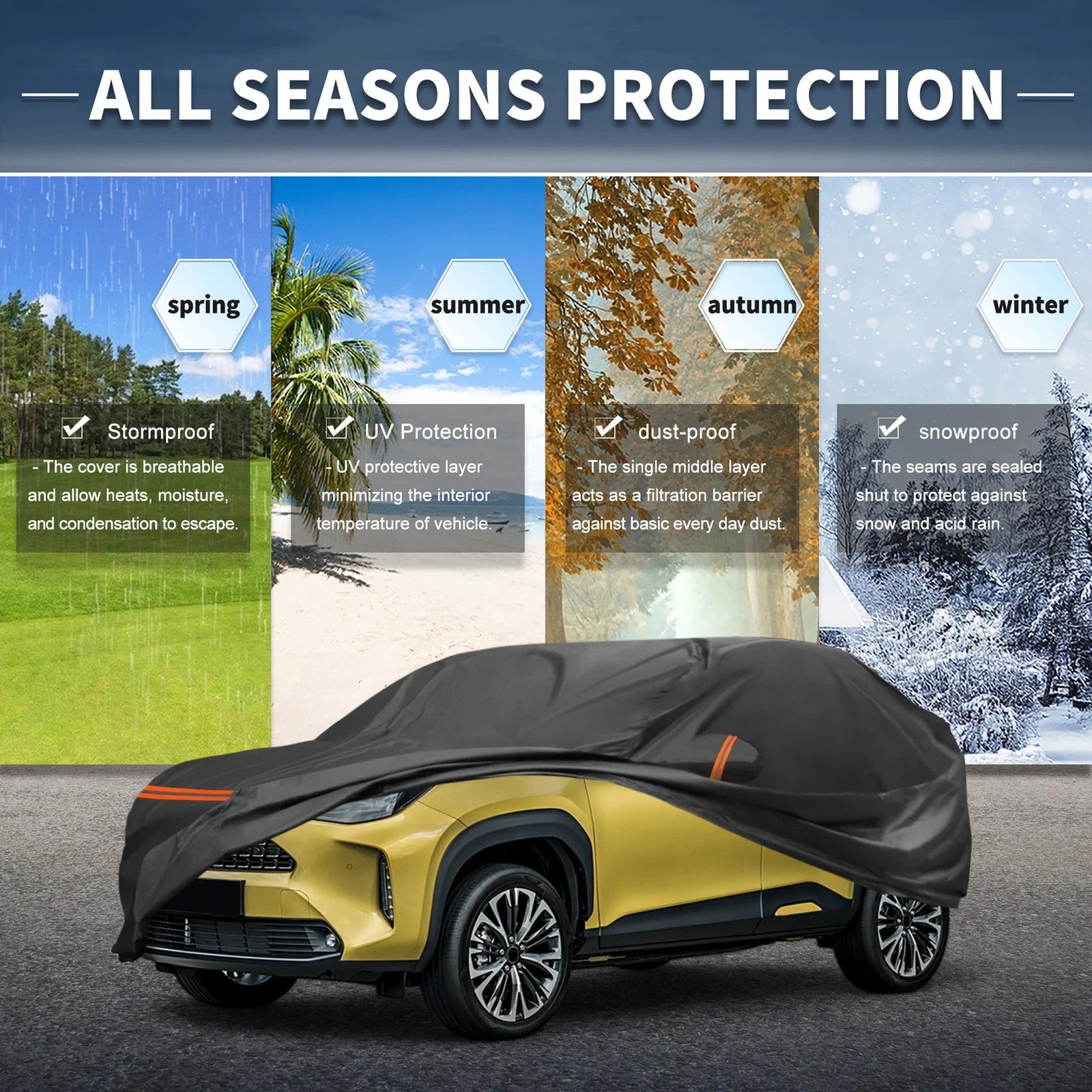 Waterproof PEVA Car Cover for Toyota Yaris Cross (2020–2024)