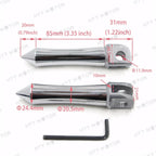 Chrome Footpegs for Kawasaki EX250 (1988–1998) EX500 Ninja (1995–1998)
