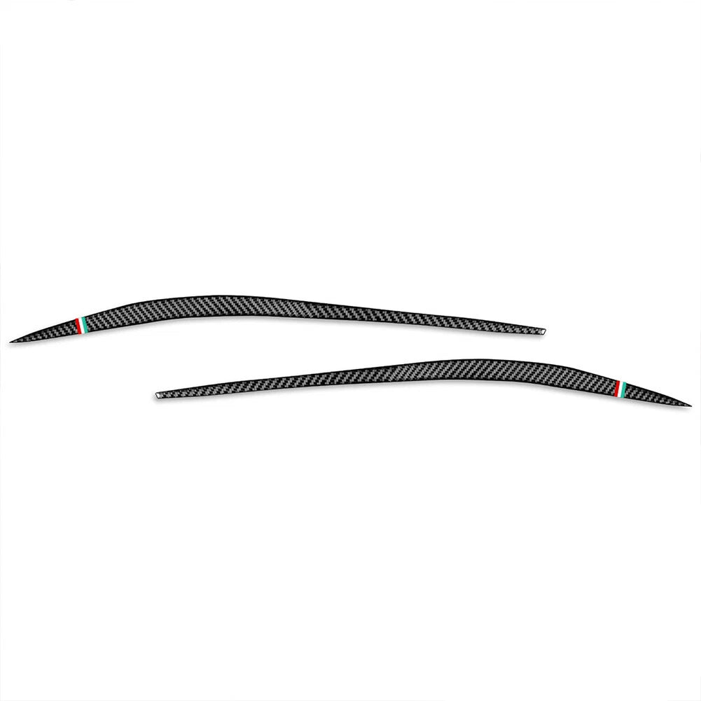 2X Headlight Eyebrows Eyelids Cover Trim for Alfa Romeo Giulia (2015–2024) GZ