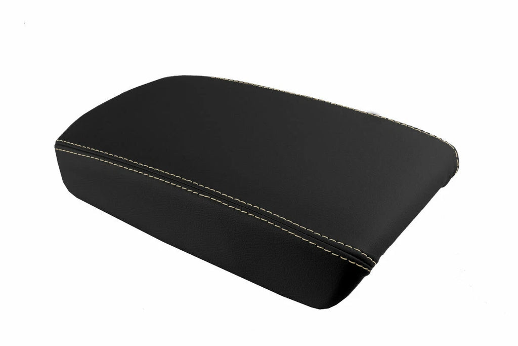 Armrest Cover for Acura TSX (2009–2014) Leather Beige Stitch