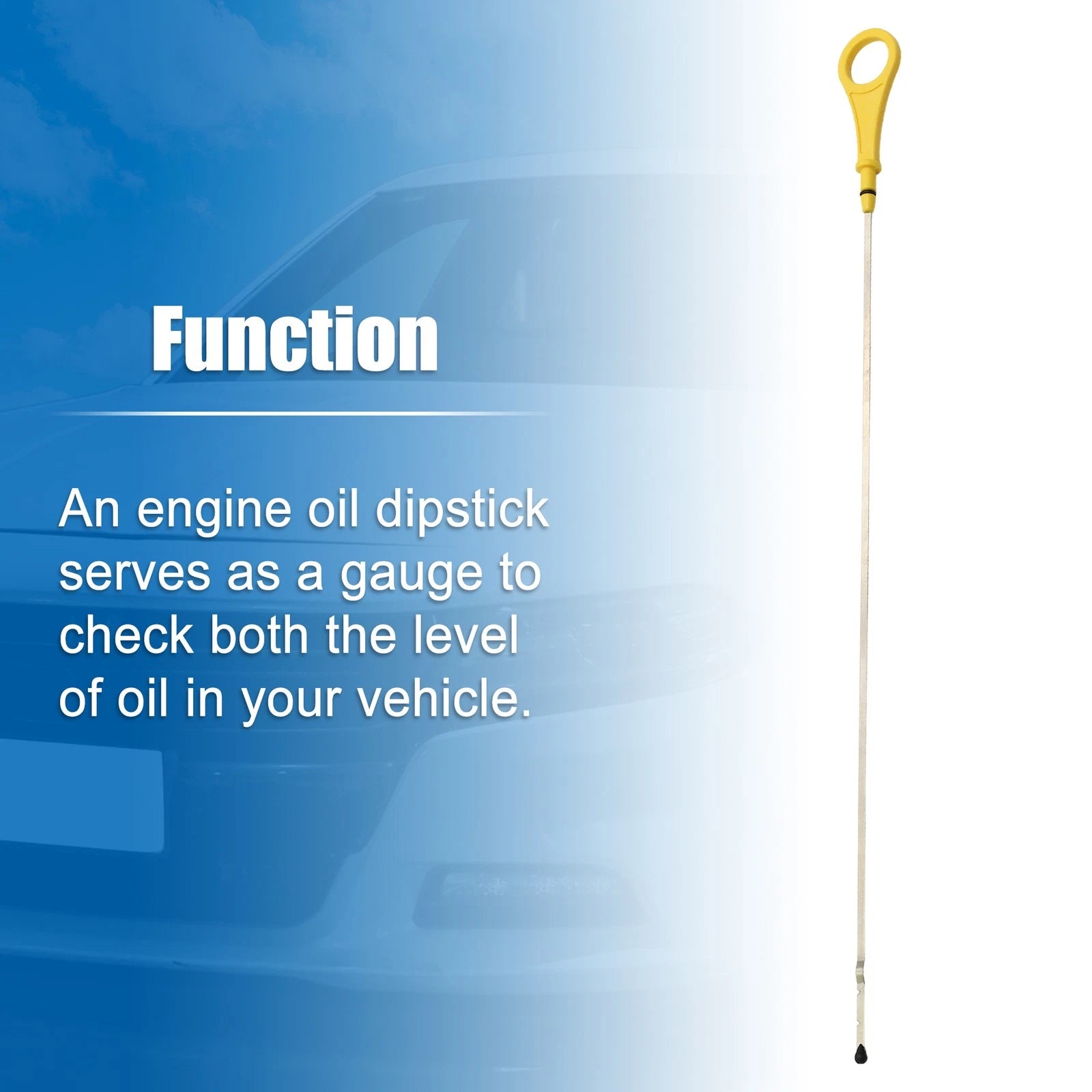 Engine Oil Level Indicator Dipstick for Ford B-Max C-Max Fiesta (No.YS6G6750BC)