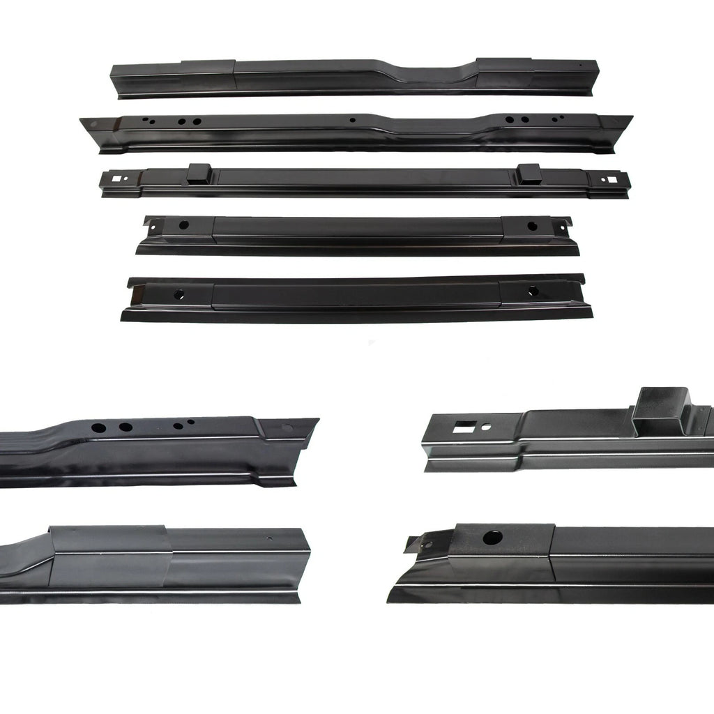 Black Truck Long Bed Rail Floor Support for Ford Super Duty F250 F350 F450 (1999–2018)