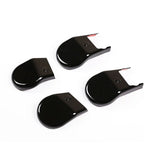 4 Pcs Glossy Black ABS Car Seat Base Cover Trim for Toyota Hilux (2015-2021)