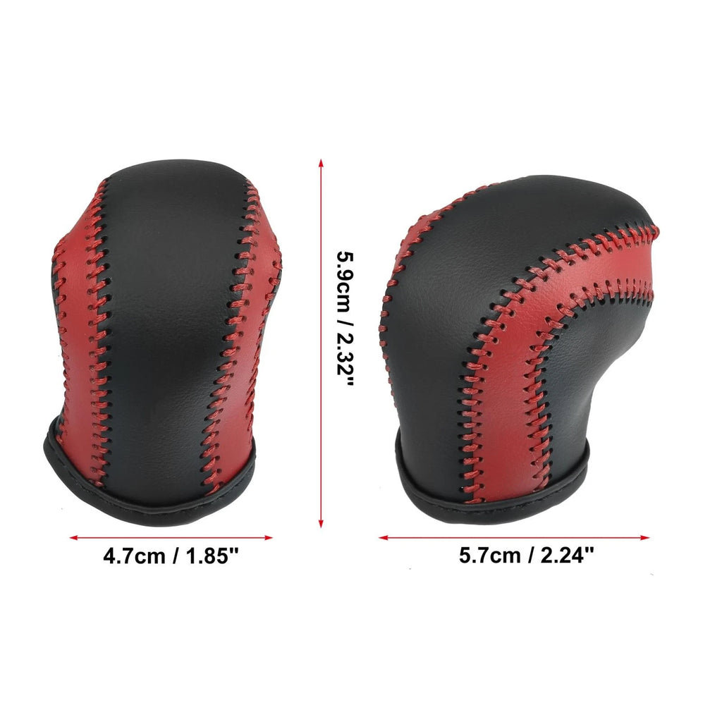 Gear Shift Knob Cover Protector for Toyota C-HR (2017–2021) Red Black