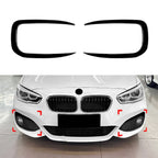 Black Side Vent C Canards Splitter for BMW 1-Series F20 F21 (2015–2019)