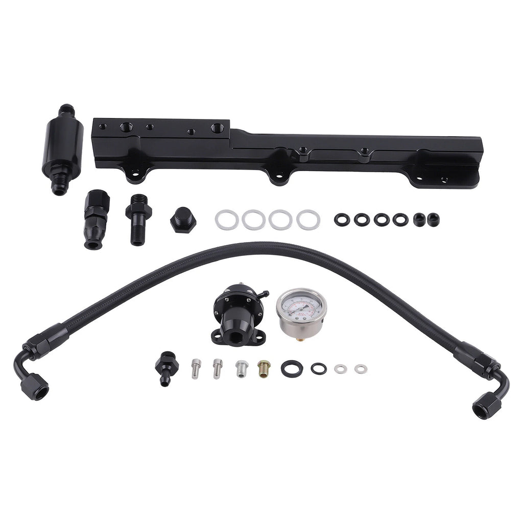 Fuel Pressure Regulator Gauge Rail Line Kit for Honda Civic (B16A, A1, A2, A3)