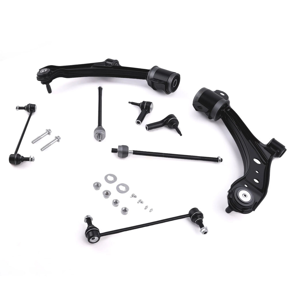 Front Lower Control Arms Ball Joints Sway Bar Tie Rods for 2005–2010 Ford Mustang